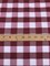 1 Yard Burgundy 1 Inch Checkered Gingham Poly Cotton Fabric For Apparel 58/59 Inch Wide Non-Stretch